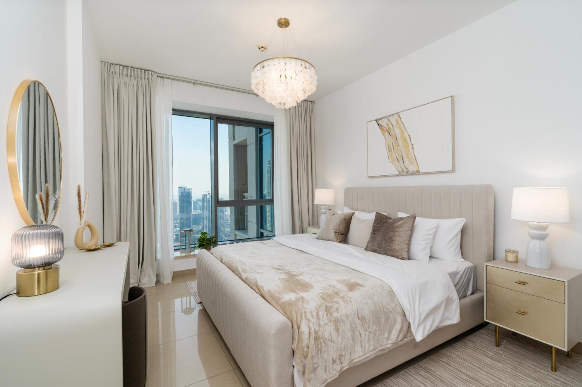 Prestige Living 2Br With Full Burj Khalifa And Fountain View By Auberge Дубай Екстериор снимка